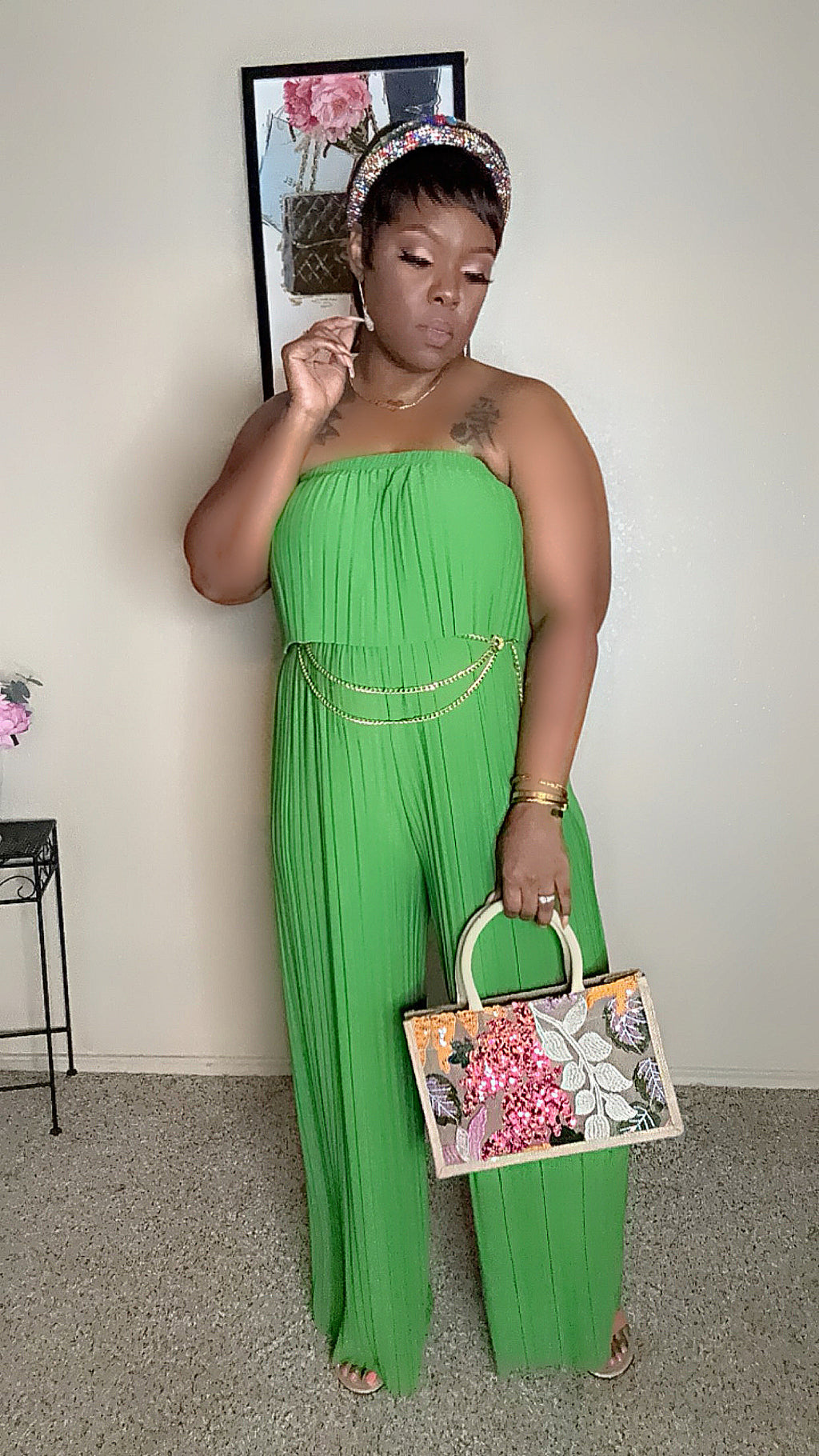 Pretty N Pleated (Kelly Green)