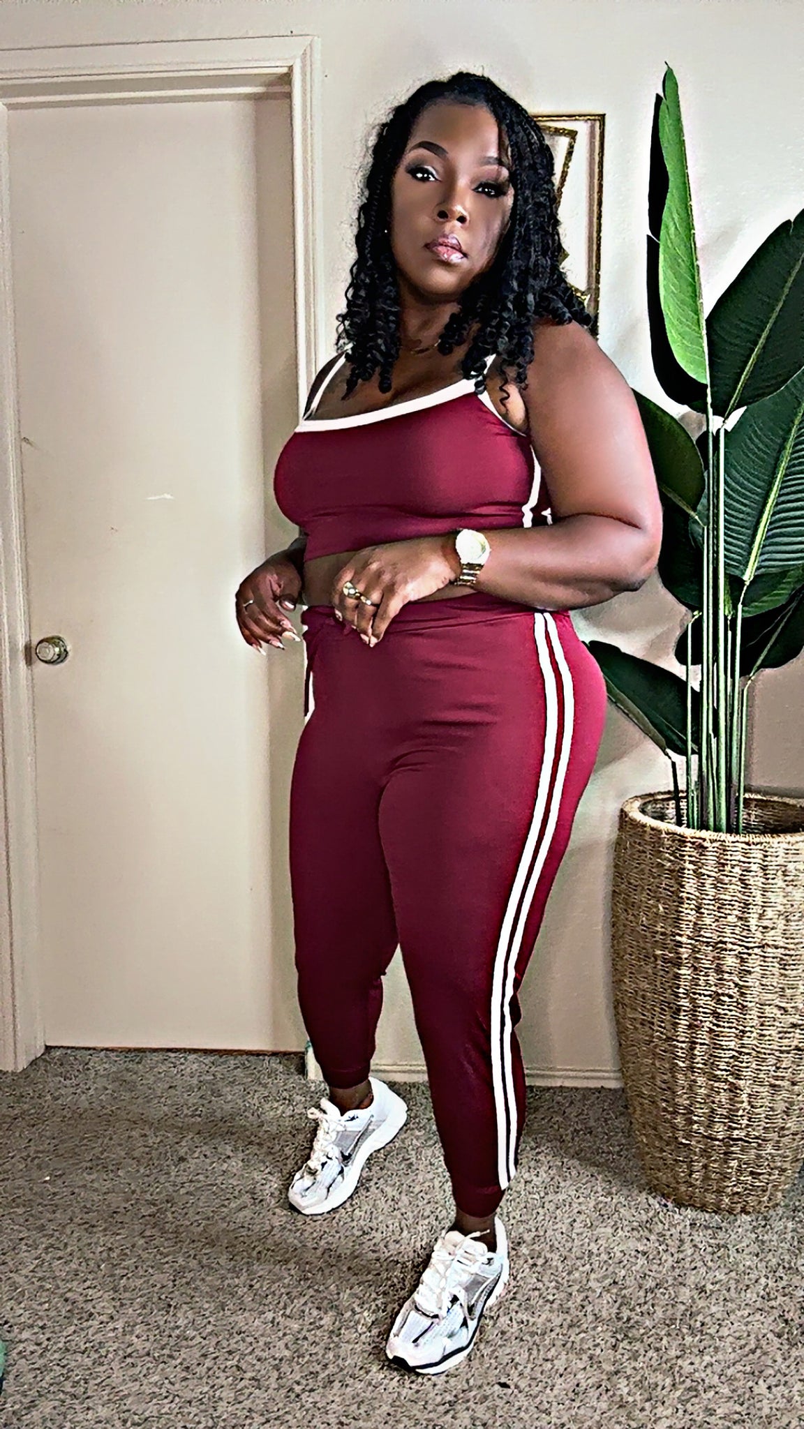 Werk Out (Burgundy) Set
