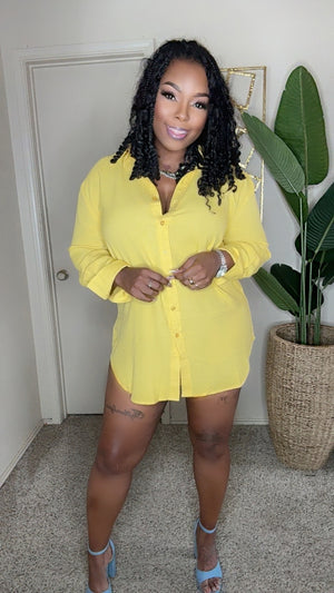 The Perfect Oversized Dress (Lemon)