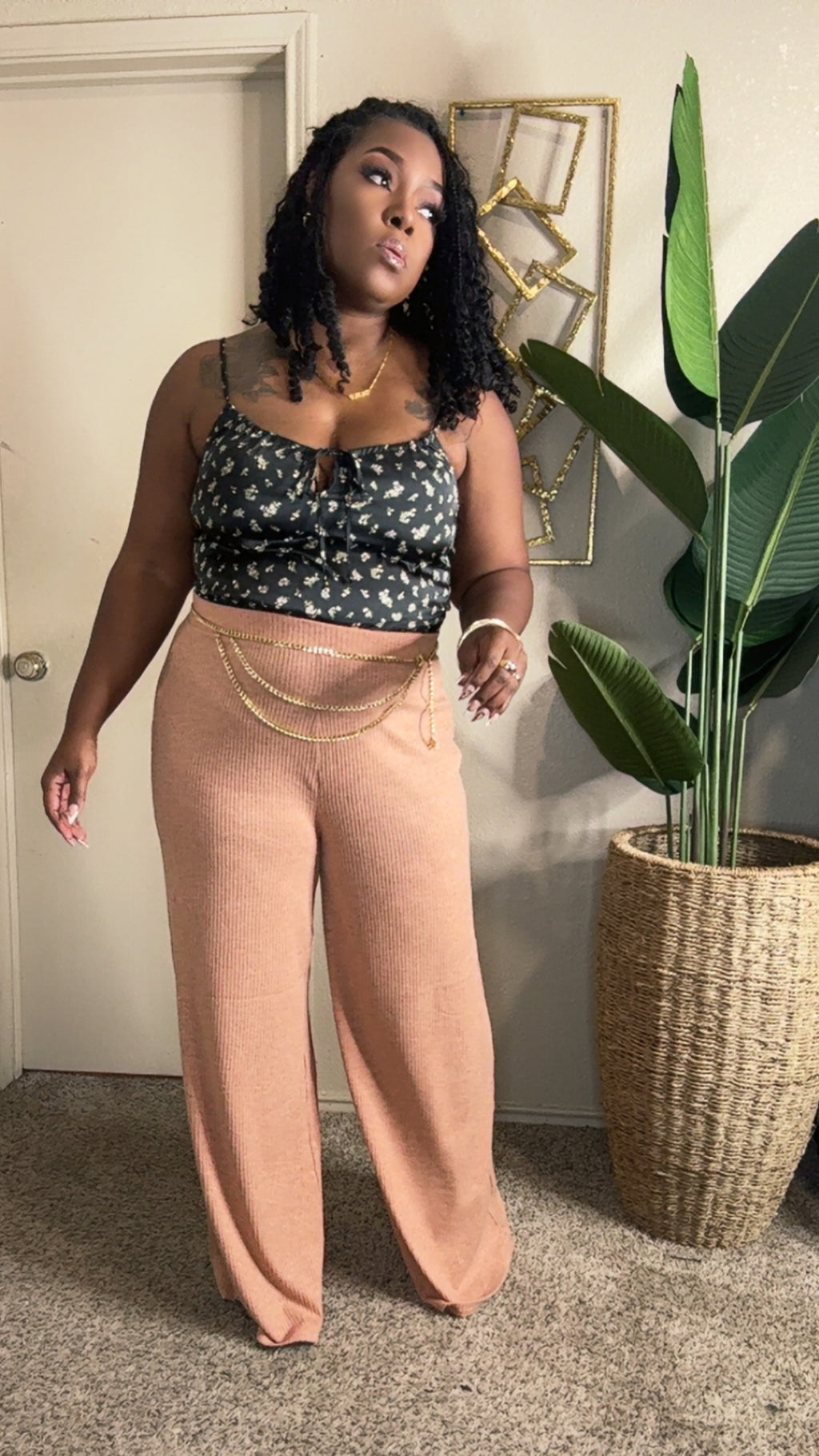 Bally Wide Leg Pants (Butter Orange)