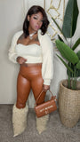 Tema Leather Leggings (Cognac)