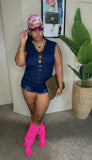 Trailride Denim Jumpsuit