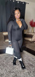 Label Me Black Jumpsuit
