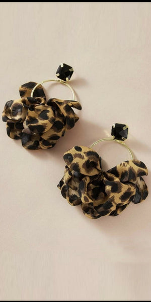 Oversized Leopard Hoop Earrings