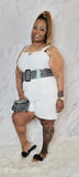 Shy Girl Romper (PLUS) WHITE