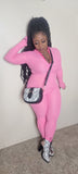 Label Me Pink Jumpsuit